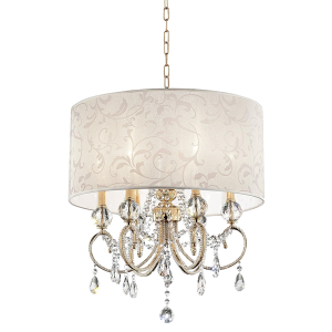 OK Lighting OK-5155H 24.5" H Aurora Ceiling LAMP , Gold