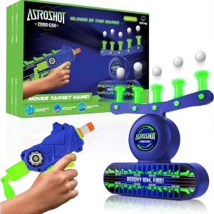 USA Toyz AstroShot Zero GSX Shooting Games for Kids - Nerf Compatible Glow in The Dark Floating Ball Targets for Shooting with Foam Blaster Toy Gun, 1