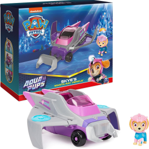 Paw Patrol Aqua Pups Skye Transforming Manta Ray Vehicle with Collectible Action Figure, Kids Toys for Ages 3 and up